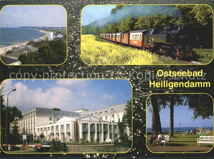 Heiligendamm Ostseebad Strand Promenade Kurhaus Eisenbahn Dampflokomotive