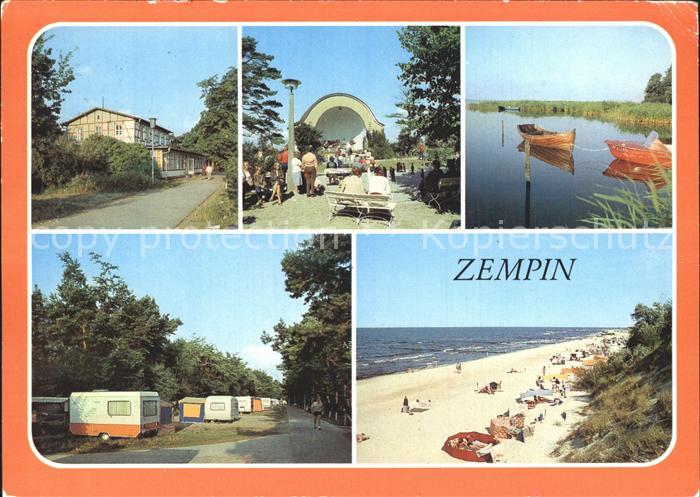 Zempin FDGB Erholungsheim Frieden Kurplatz Konzertpavillon Achterwasser Campingp