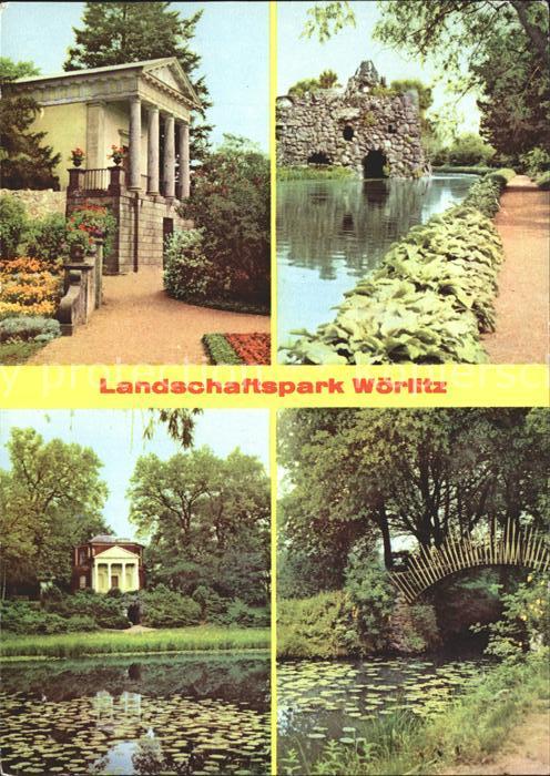 Woerlitz Landschaftspark Floratempel Stein Pantheon Sonnenbruecke