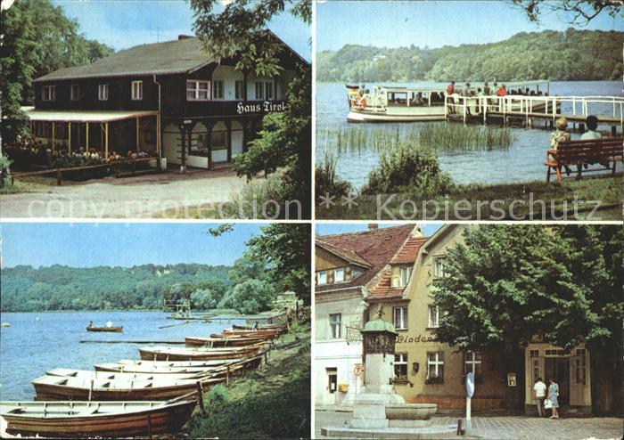 Buckow Maerkische Schweiz FDGB Milchbar Schermuetzelsee Bootsverleih Markt