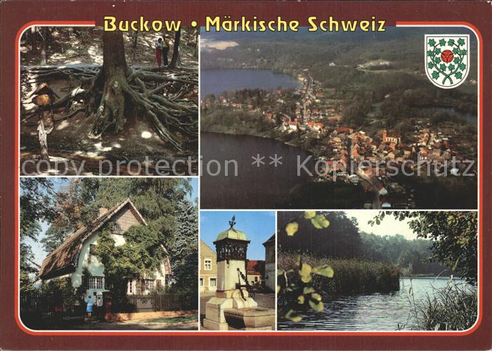 Buckow Maerkische Schweiz Naturdenkmal Wurzelfichte Brecht Weigel Haus Brunnen M