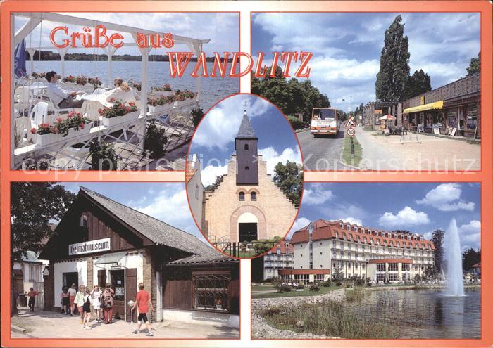Wandlitz Wandlitzsee Restaurant Terrasse Prenzlauer Chausee Kirche Heimatmuseum