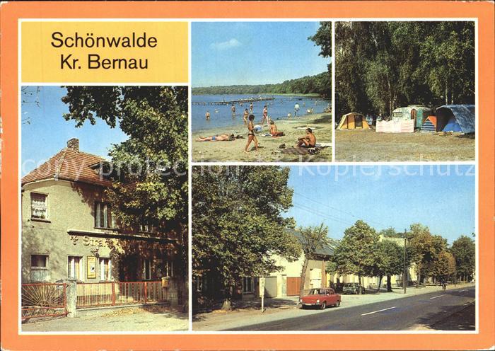 Schoenwalde Wandlitz HO Gaststaette Strand Idyll Gorinsee Campingplatz Hauptstra
