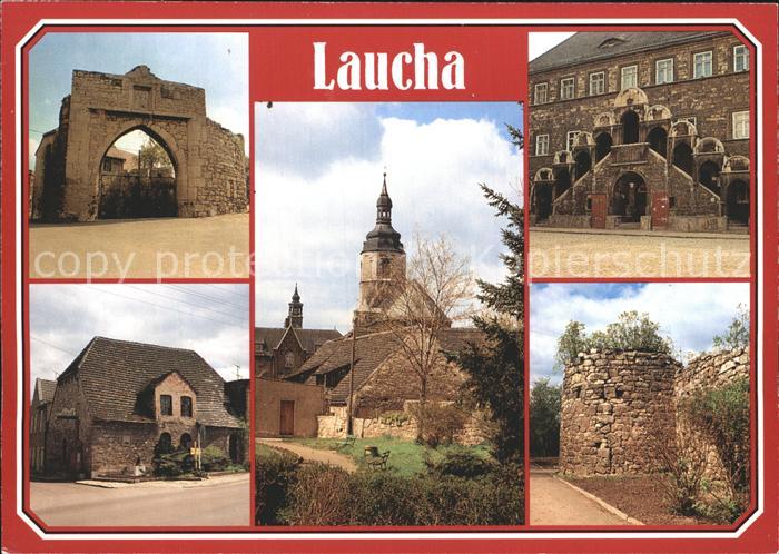 Laucha Thueringen Obertor Glockenmuseum Stadtkirche Rathaus Stadtmauer