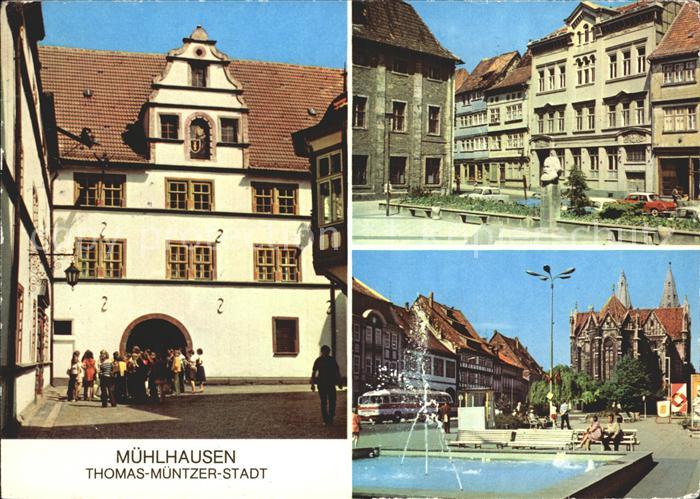 Muehlhausen Thueringen Rathaus Karl Marx Platz Wilhelm Pieck Platz Thomas Muentz