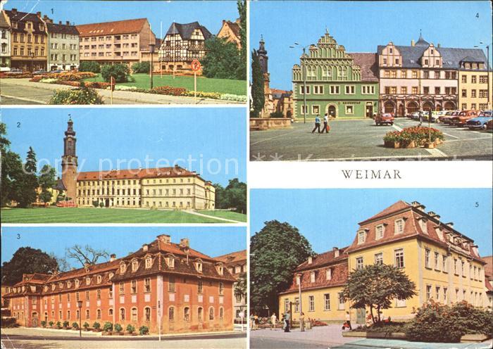 Weimar Thueringen Markt Schloss Haus der Charlotte von Stein Renaissancehaeuser