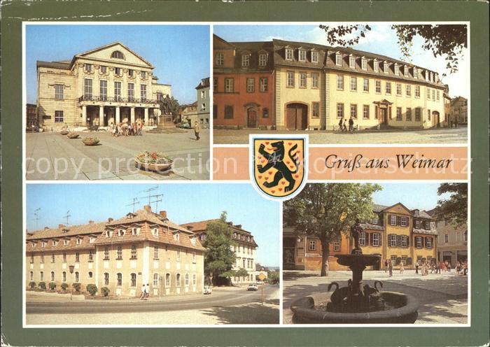 Weimar Thueringen Nationaltheater Goethe Nationalmuseum Haus der Frau von Stein