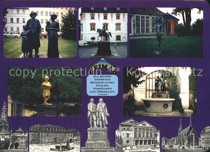 Weimar Thueringen Albert Schweitzer Denkmal Reiterstandbild Carl August Taenzeri