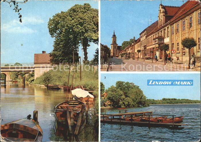 Lindow Mark Kanal Strasse des Friedens Watzsee