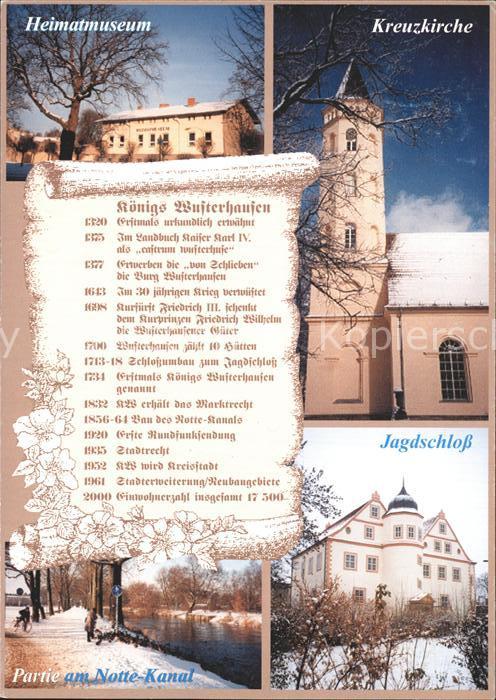 Koenigs-Wusterhausen Heimatmuseum Kreuzkirche Jagdschloss Notte Kanal Geschichte