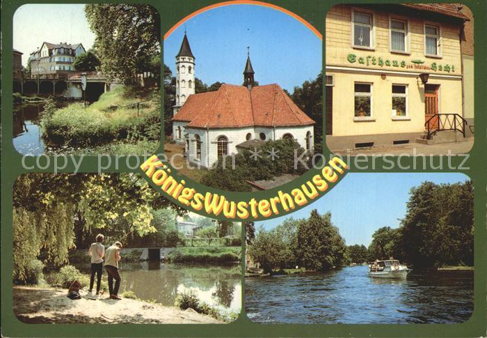 Koenigs-Wusterhausen Notte Stadtkirche Gasthaus Stadtpark Schleuse Neue Muehle