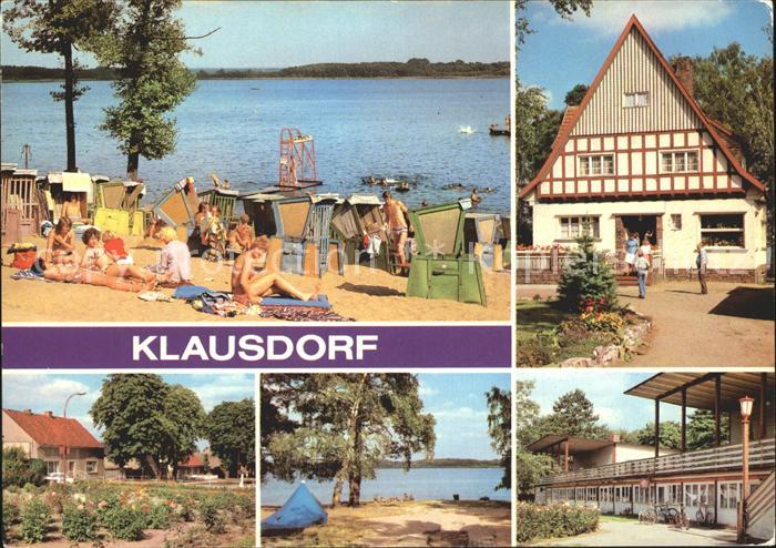Klausdorf Mellensee Strandbad Jugendherberge Dorfaue Campingplatz Ferienheim