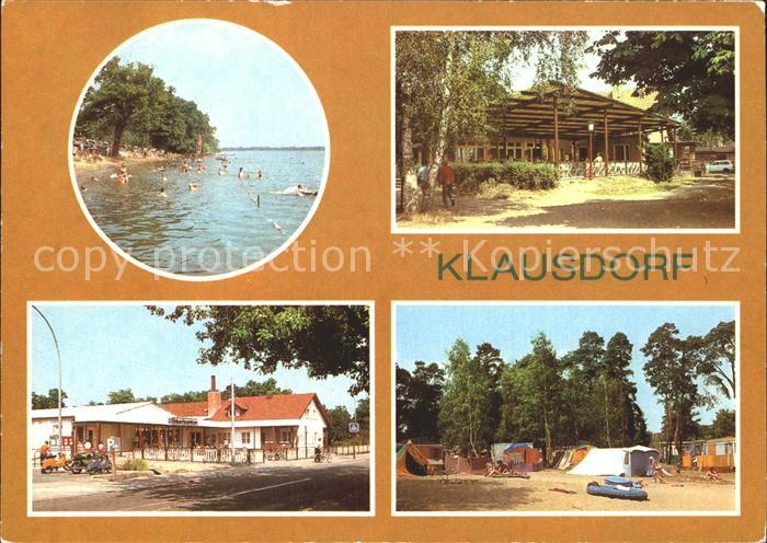 Klausdorf Mellensee Strandbad Gaststaette Einkaufszentrum Zeltplatz