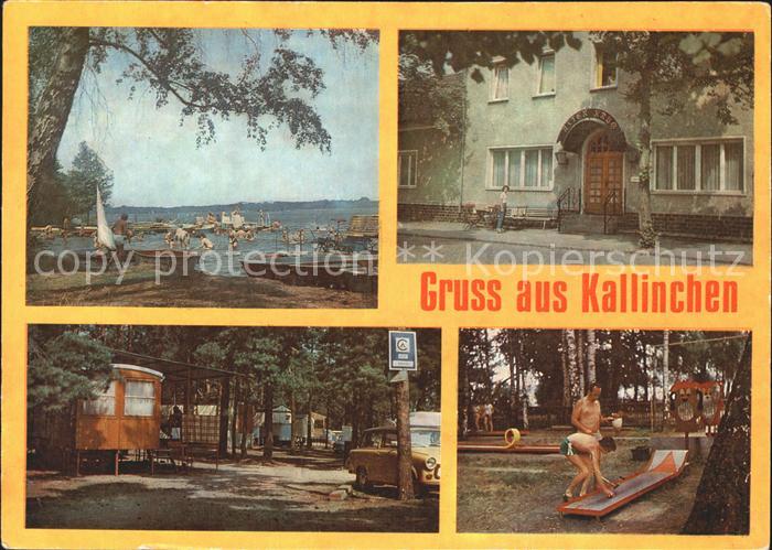Kallinchen Badestrand See Gaststaette Minigolf Campingplatz