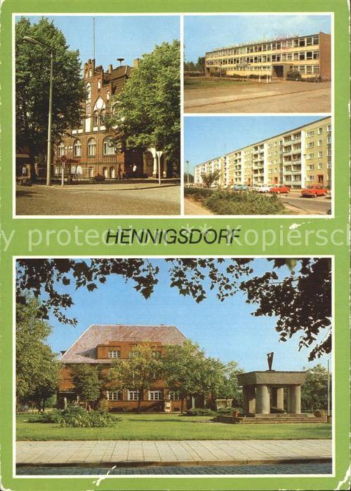 Hennigsdorf Rathaus Schule Hradeker Strasse Post Leninstrasse