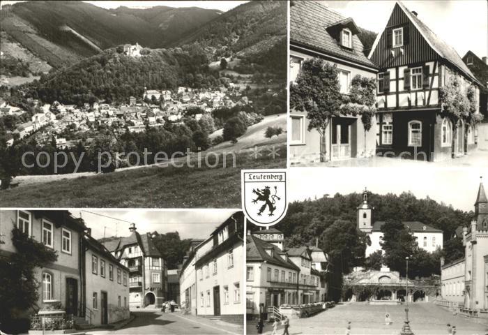 Leutenberg Thueringen Teilansichten Marktplatz Kirche