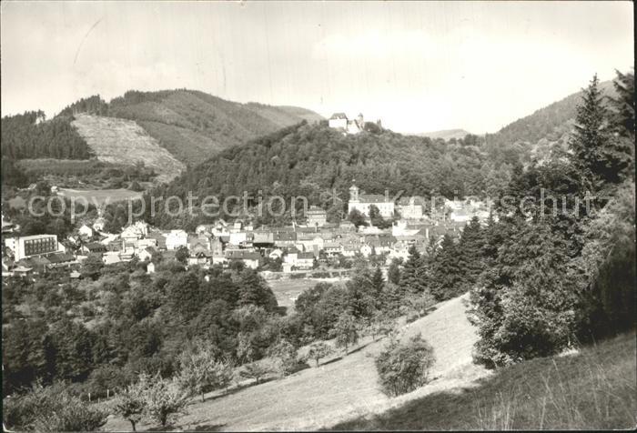 Leutenberg Thueringen Gesamtansicht mit Friedensburg
