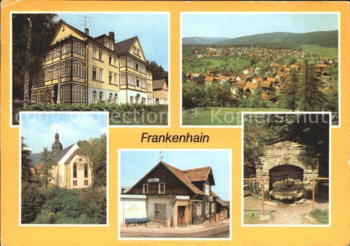 Frankenhain Thueringen Schulungsobjekt des Gesundheitswesens Kirche HO Gaststaet