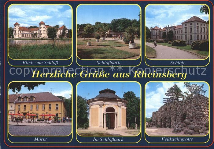Rheinsberg Schloss Park Markt Pavillon Feldsteingrotte