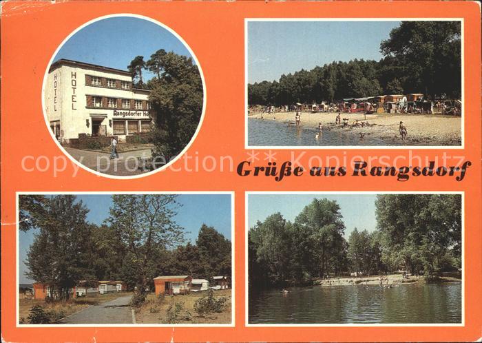 Rangsdorf Hotel Rangsdorfer Hof Strandbad See Campingplatz Nymphensee