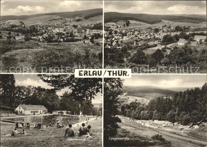 Erlau Thueringen Teilansichten Schwimmbad Campingplatz