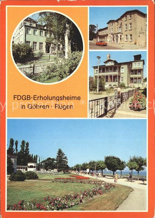 Goehren Ruegen FDGB Erholungsheime Strandpromenade