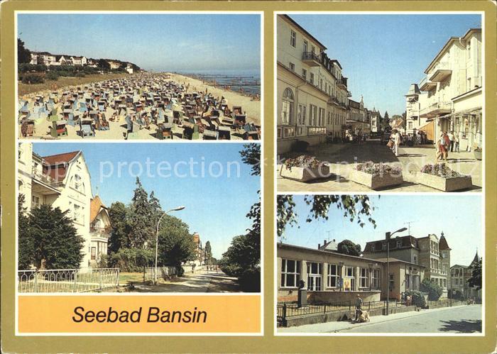Bansin Ostseebad Strand Promenade Karl Marx Strasse FDGB Erholungsheim