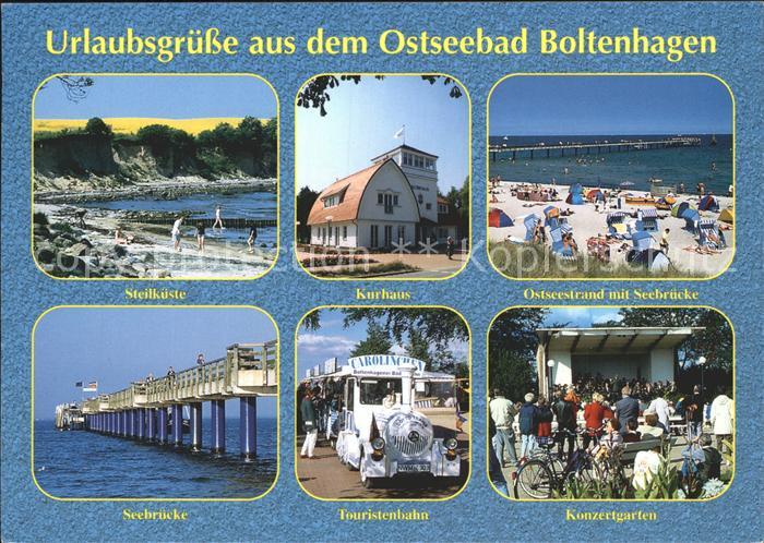 Boltenhagen Ostseebad Steilkueste Kurhaus Strand Seebruecke Touristenbahn Konzer