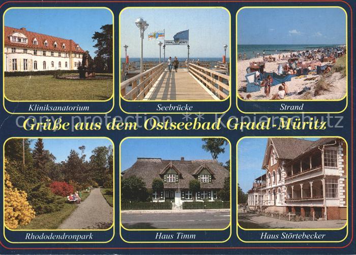 Graal-Mueritz Ostseebad Kliniksanatorium Seebruecke Strand Haus Stoertebeker Hau