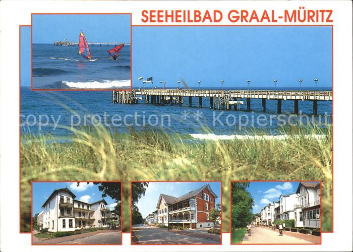 Graal-Mueritz Ostseebad Seebruecke Windsurfen Hotel Ferienheime