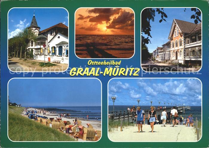 Graal-Mueritz Ostseebad Hotel Restaurant Abendstimmung Strand Seebruecke