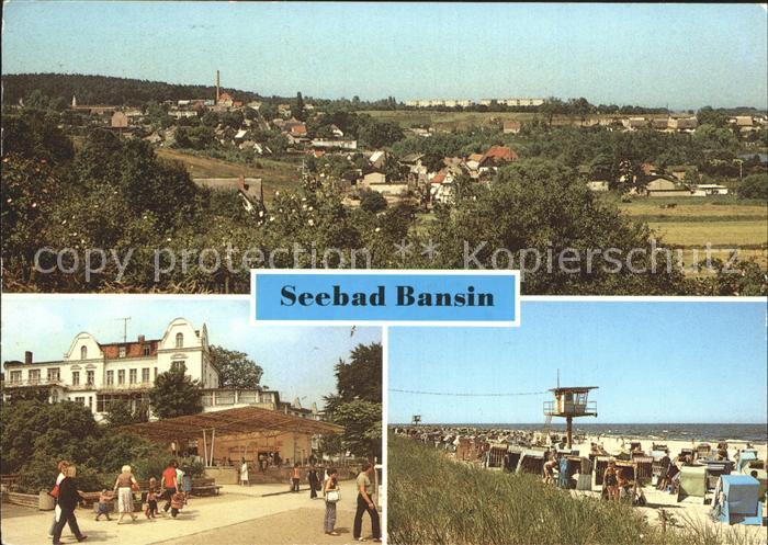 Bansin Ostseebad Dorfansicht FDGB Erholungsheim Promenade Strand