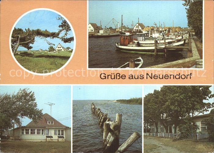 Neuendorf Hiddensee Windfluechter Hafen Strand Restaurant Hotel am Meer