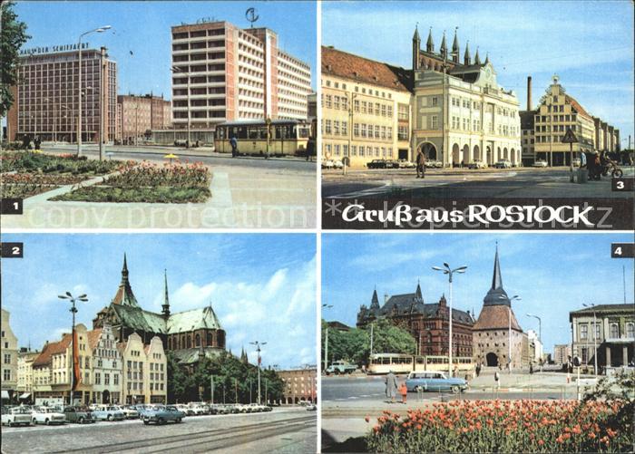 ROSTOCK CITY Interhotel Warnow Haus der Schiffahrt Ernst Thaelmann Platz Kirche