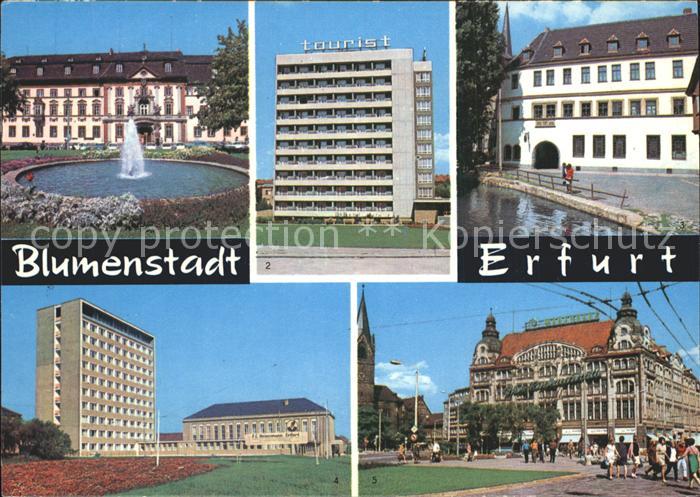 ERFURT CITY Platz der DSF Paedagogisches Institut Hotel Tourist Anger Comthurho