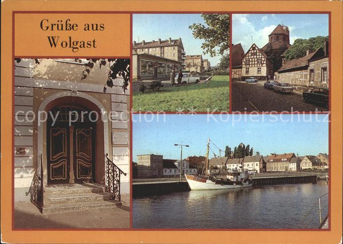 Wolgast Mecklenburg-Vorpommern Kronswieckstrasse Hauseingang Goethestrasse Burgs