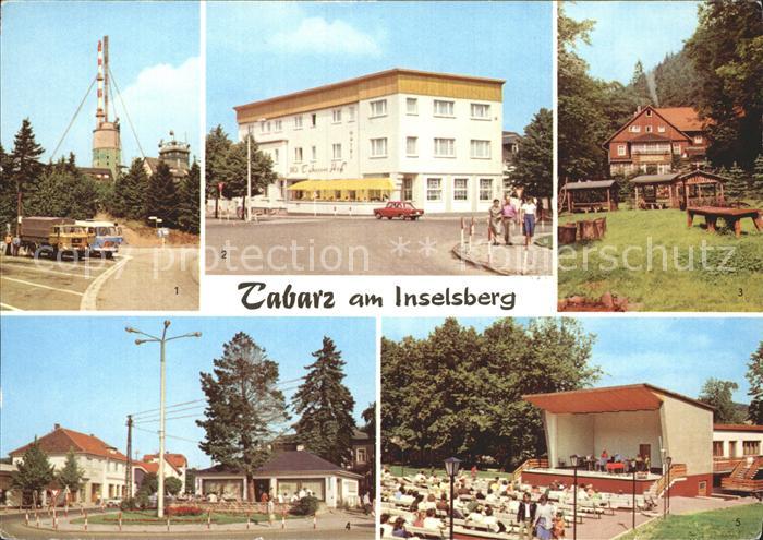 Tabarz Grosser Inselsberg Sender Hotel Tabarzer Hof Waldgaststaette Milchbar Kur