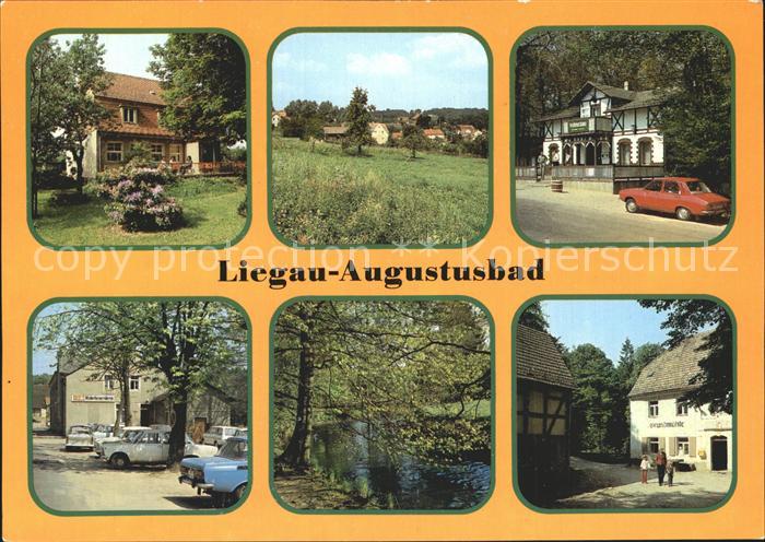 Liegau-Augustusbad FDGB Erholungsheim Teilansicht Forellenschaenke Roedertalscha