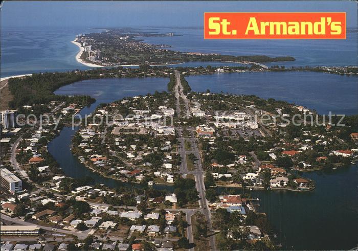 Sarasota St Armands Circle aeriel view