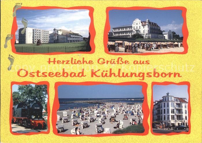Kuehlungsborn Ostseebad Dampflokomotive Kurhotel Ferienheim Strand