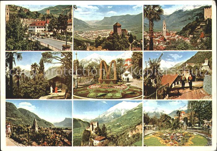 Meran Merano Teilansichten Kirche Burg Botanischer Garten