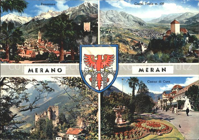 Merano Meran Panorama Schloss Tirol Brunnenburg Kurhaus