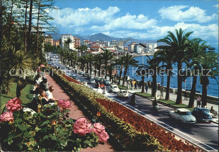 San Remo Passeggiata Imperatrice Kaiserin Promenade Palmen