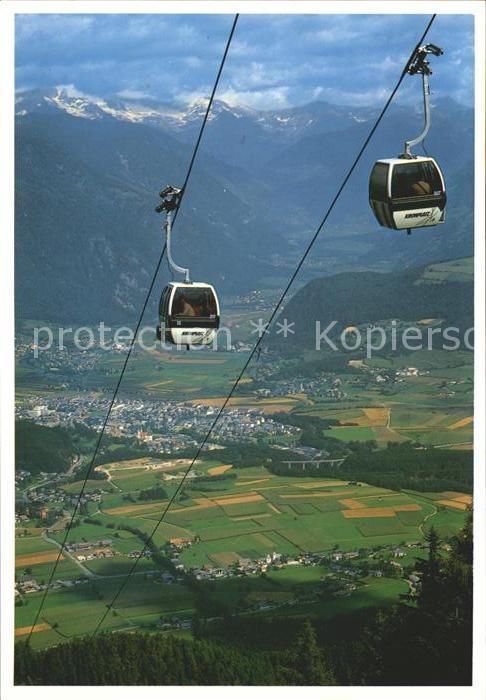Bruneck Panorama Alpi Aurine Zillertaler Alpen Kabinenbahn