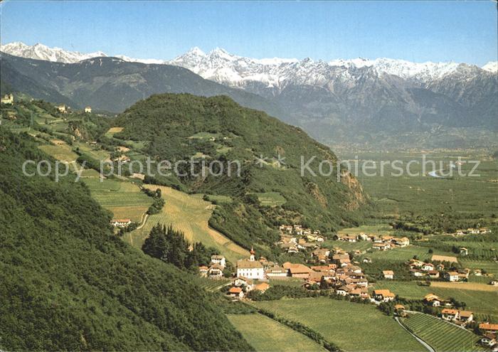 Nals Bozen Panorama Etschtal Alpenkette
