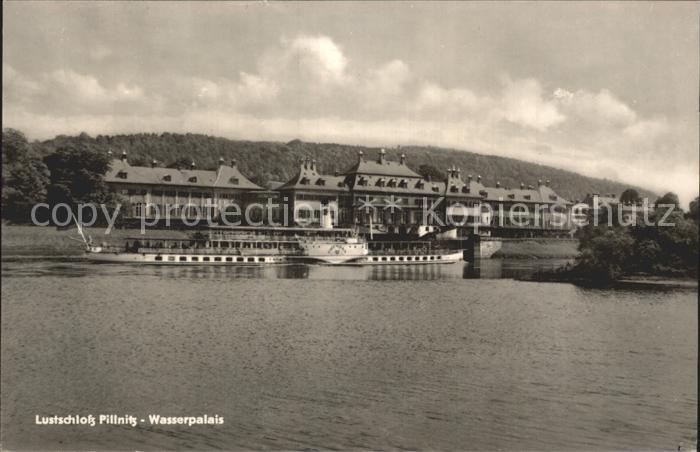 Dampfer Seitenrad Dresden Lustschloss Pillnitz Wasserpalais