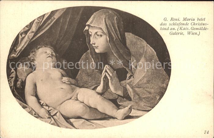 Religion Maria Christuskind Kuenstlerkarte G. Reni