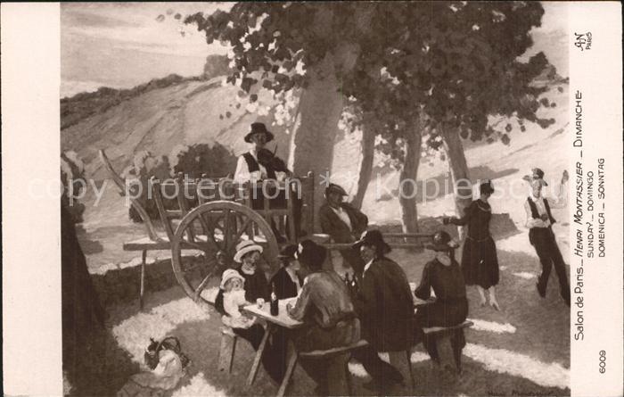 Verlag Salon de Paris Nr. 6009 Henri Montassier Dimanche