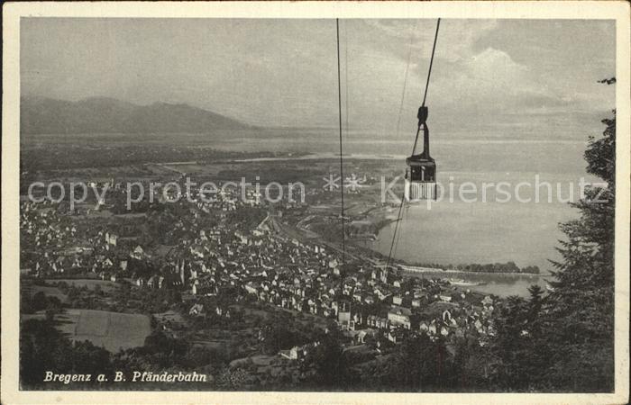Seilbahn Pfaenderbahn Bregenz Bodensee