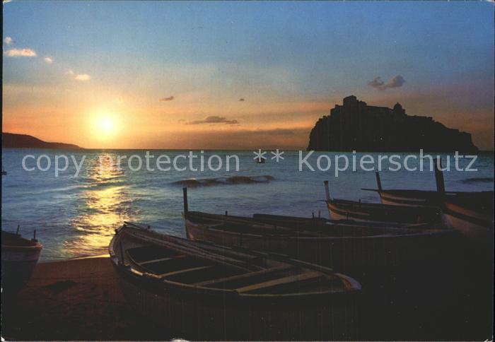 Boote Ischia Sonnenuntergang